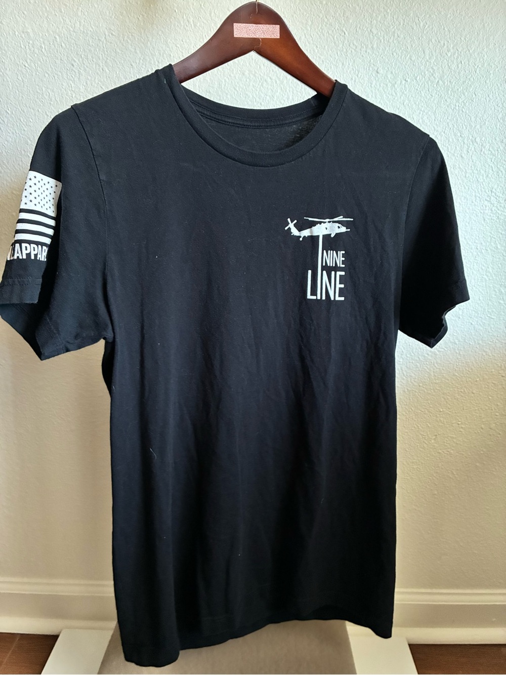 Men's Black Short-Sleeve Graphic Tee - Family Faith Friends Flag Firearms